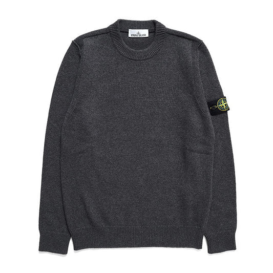 STONE ISLAND LAMBSWOOL CREW NECK KNIT 5100072 S00A3 V0M62