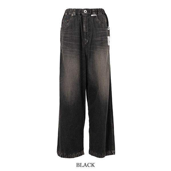 Maison MIHARA YASUHIRO メゾンミハラヤスヒロ 色落ち加工 ライトデニム ワイドパンツ J15PT123