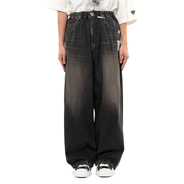 Maison MIHARA YASUHIRO メゾンミハラヤスヒロ 色落ち加工 ライトデニム ワイドパンツ J15PT123
