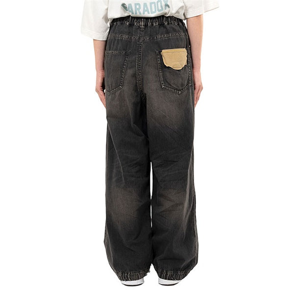 Maison MIHARA YASUHIRO メゾンミハラヤスヒロ 色落ち加工 ライトデニム ワイドパンツ J15PT123