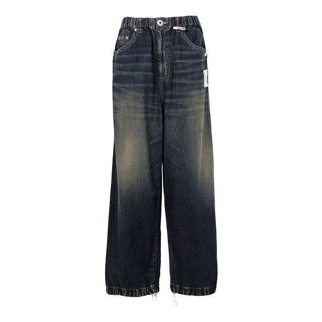 Maison MIHARA YASUHIRO メゾンミハラヤスヒロ 色落ち加工 ライトデニム ワイドパンツ J15PT123