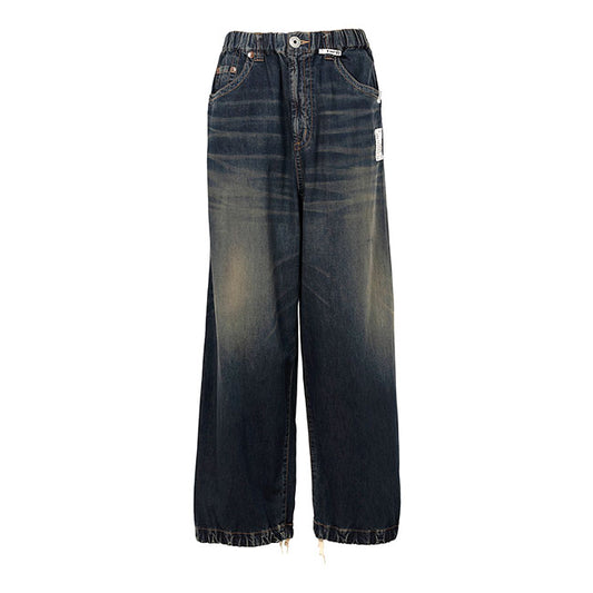 Maison MIHARA YASUHIRO メゾンミハラヤスヒロ 色落ち加工 ライトデニム ワイドパンツ J15PT123