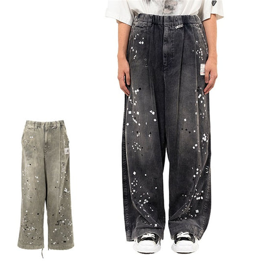 Maison MIHARA YASUHIRO メゾンミハラヤスヒロ エンベリッシュド コーデュロイ ワイドパンツ A15PT034