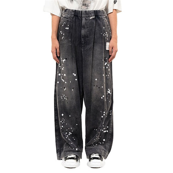 Maison MIHARA YASUHIRO メゾンミハラヤスヒロ エンベリッシュド コーデュロイ ワイドパンツ A15PT034