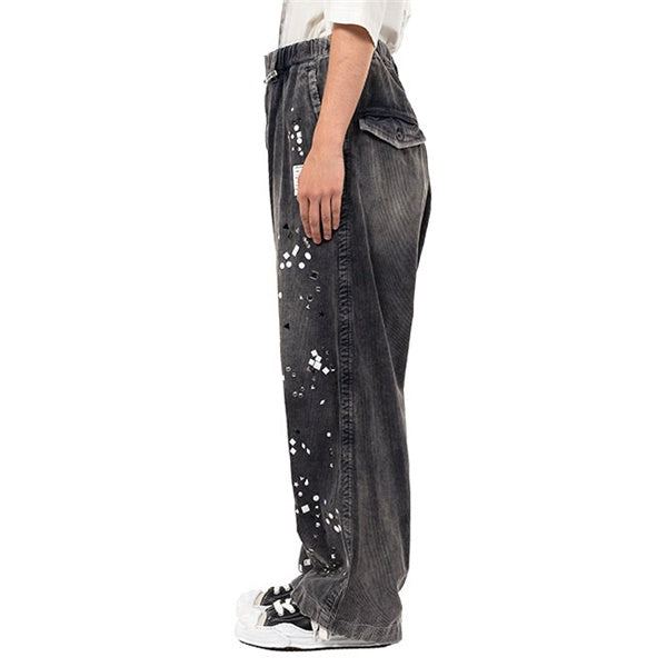 Maison MIHARA YASUHIRO メゾンミハラヤスヒロ エンベリッシュド コーデュロイ ワイドパンツ A15PT034