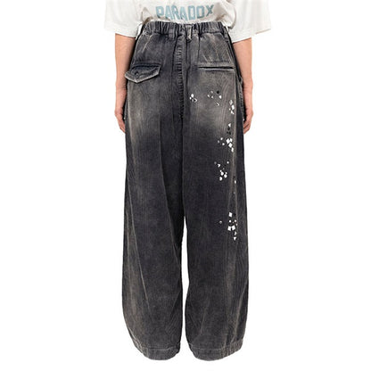Maison MIHARA YASUHIRO メゾンミハラヤスヒロ エンベリッシュド コーデュロイ ワイドパンツ A15PT034