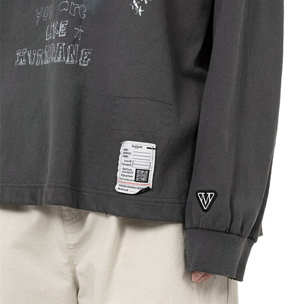 Maison MIHARA YASUHIRO メゾンミハラヤスヒロ ドッグプリント エンベリッシュド ロンT J15LT751