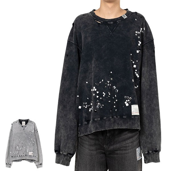 Maison MIHARA YASUHIRO メゾンミハラヤスヒロ エンベリッシュド クルーネック スウェット A15PO562