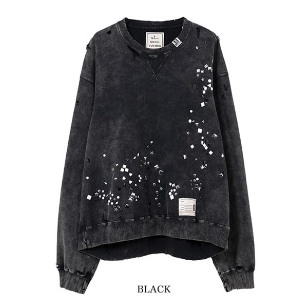 Maison MIHARA YASUHIRO メゾンミハラヤスヒロ エンベリッシュド クルーネック スウェット A15PO562