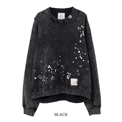 Maison MIHARA YASUHIRO メゾンミハラヤスヒロ エンベリッシュド クルーネック スウェット A15PO562