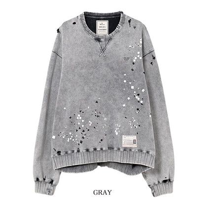 Maison MIHARA YASUHIRO メゾンミハラヤスヒロ エンベリッシュド クルーネック スウェット A15PO562