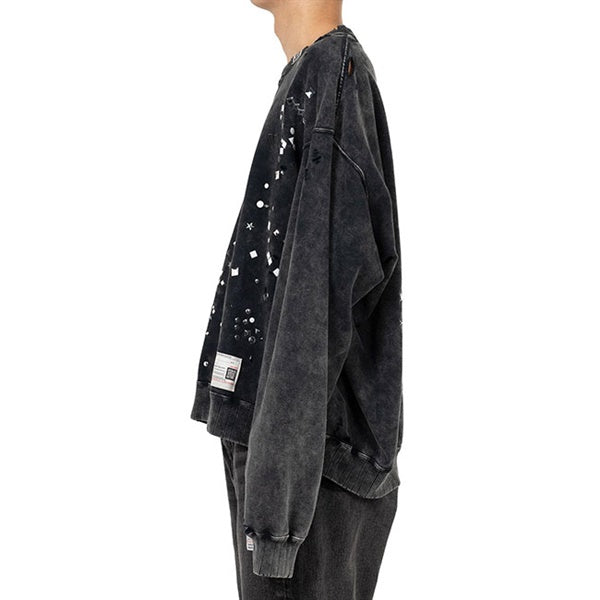 Maison MIHARA YASUHIRO メゾンミハラヤスヒロ エンベリッシュド クルーネック スウェット A15PO562