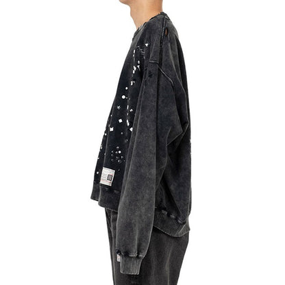 Maison MIHARA YASUHIRO メゾンミハラヤスヒロ エンベリッシュド クルーネック スウェット A15PO562
