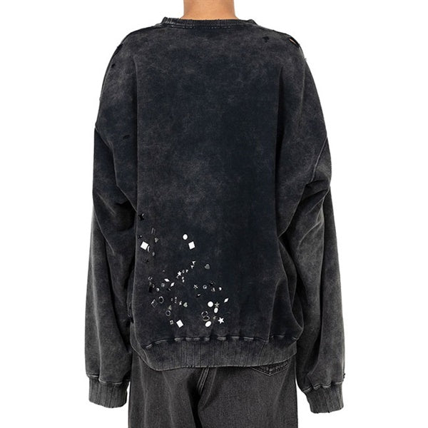 Maison MIHARA YASUHIRO メゾンミハラヤスヒロ エンベリッシュド クルーネック スウェット A15PO562