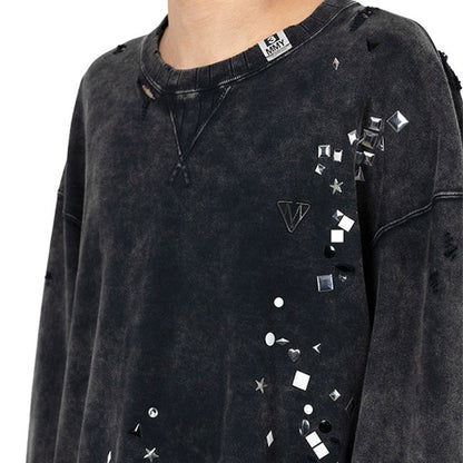 Maison MIHARA YASUHIRO メゾンミハラヤスヒロ エンベリッシュド クルーネック スウェット A15PO562