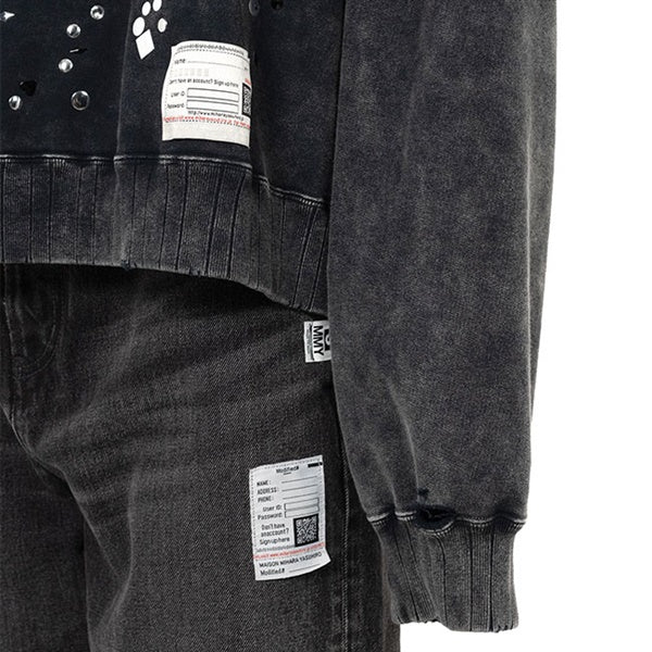 Maison MIHARA YASUHIRO メゾンミハラヤスヒロ エンベリッシュド クルーネック スウェット A15PO562