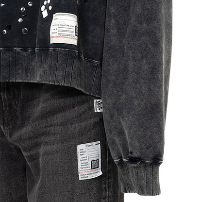 Maison MIHARA YASUHIRO メゾンミハラヤスヒロ エンベリッシュド クルーネック スウェット A15PO562
