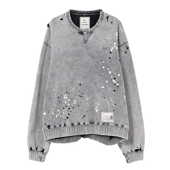Maison MIHARA YASUHIRO Embellished Bleached Sweatshirt A15PO562