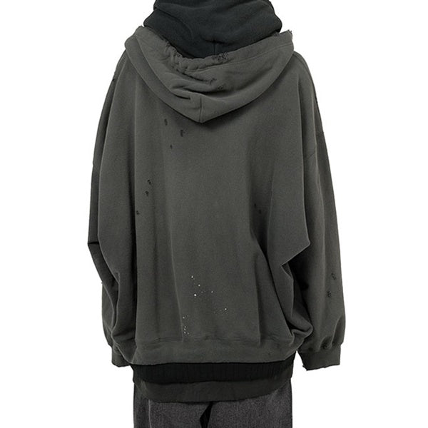 Maison MIHARA YASUHIRO メゾンミハラヤスヒロ トリプルレイヤード フーディー スウェットジャケット A15PK581