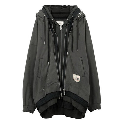 Maison MIHARA YASUHIRO メゾンミハラヤスヒロ トリプルレイヤード フーディー スウェットジャケット A15PK581