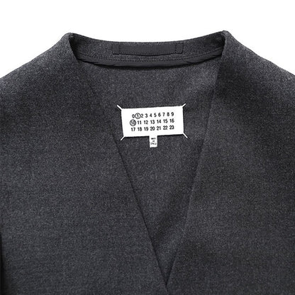 Maison Margiela メゾンマルジェラ バージンウール ノーカラージャケット S50BN0553 S47782 860M