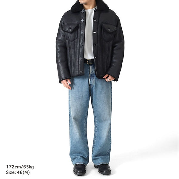 メゾン マルタン マルジェラ⑩ ムートン レザー グローブ M Maison Margiela メゾンマルジェラ ワックスド シアリングジャケット