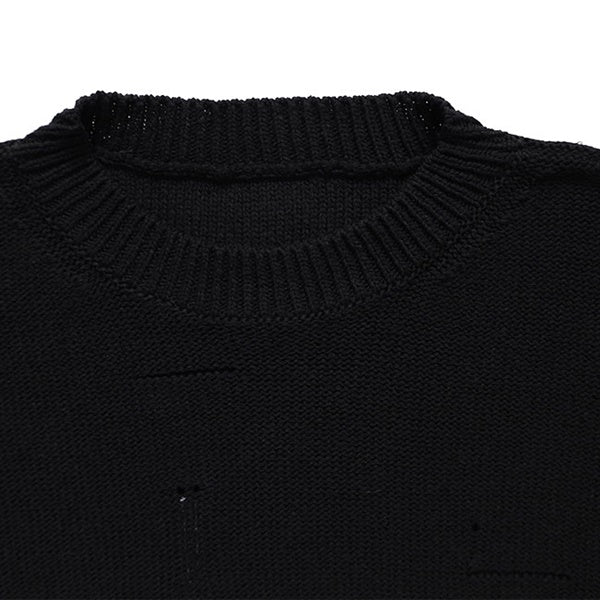 MM6 エムエムシックス メゾンマルジェラ ディストレスド レイヤリング コットンセーター SH0HL0037 M13220 900