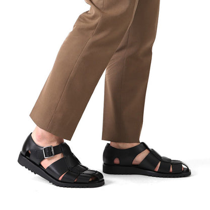 Paraboot パラブーツ PACIFIC パシフィック レザーグルカサンダル 123312 編み込み メンズ