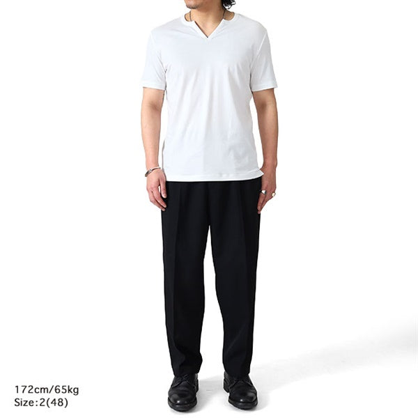 nomiamo ノミアモ スーピマコットン キーネックTシャツ nom-AD **