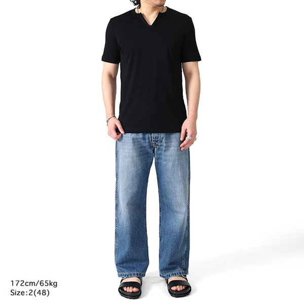 nomiamo ノミアモ スーピマコットン キーネックTシャツ nom-AD **