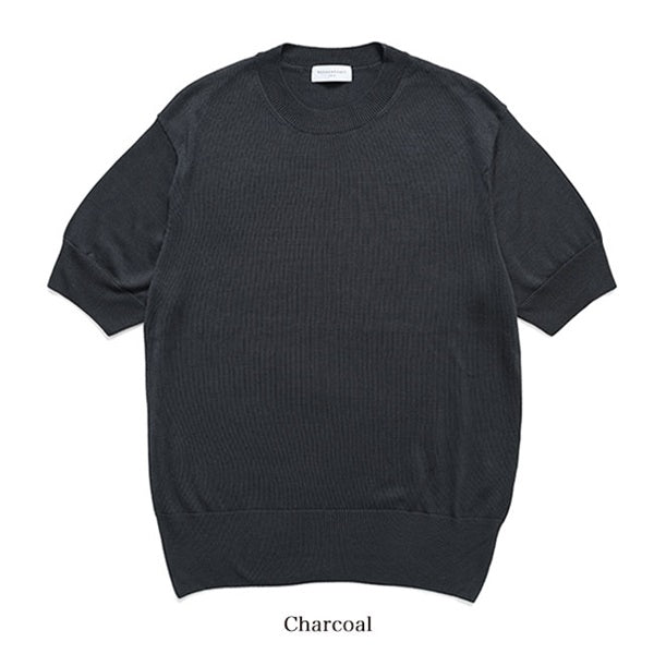 rencontrant レンコントラント シルク ハイゲージニットTシャツ 10112