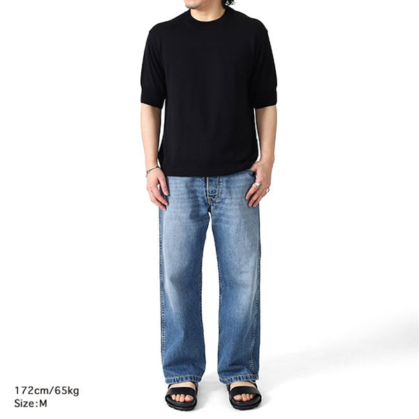 rencontrant レンコントラント シルク ハイゲージニットTシャツ 10112