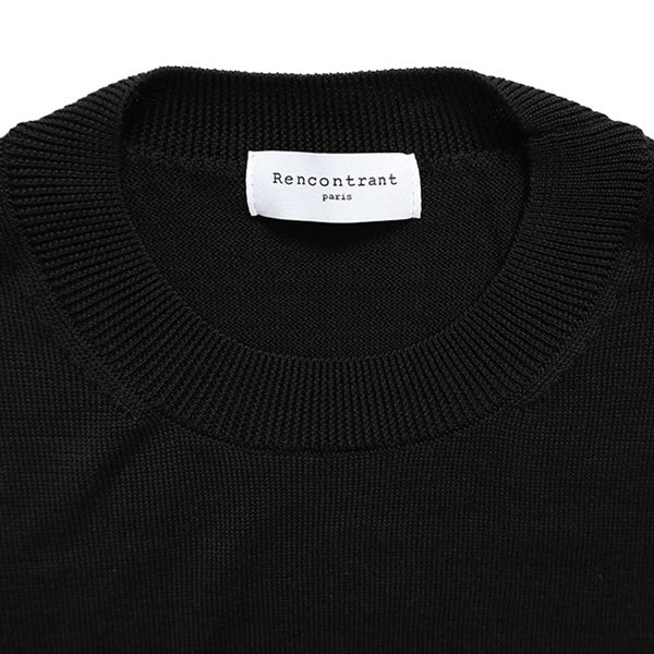 rencontrant レンコントラント シルク ハイゲージニットTシャツ 10112