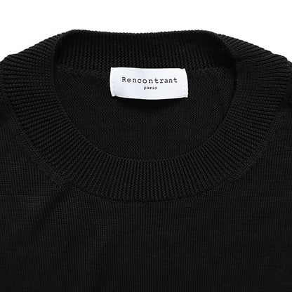 rencontrant レンコントラント シルク ハイゲージニットTシャツ 10112