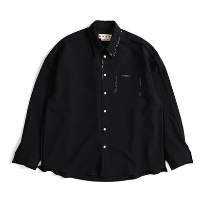MARNI マルニ トロピカルウール マルニメンディングステッチ パッチワークシャツ CUMU0278S1 UTP771