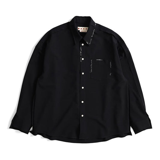 MARNI マルニ トロピカルウール マルニメンディングステッチ パッチワークシャツ CUMU0278S1 UTP771