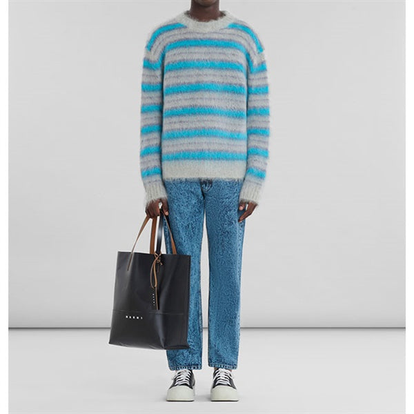 MARNI マルニ マルニタグ付き レザーハンドル トートバッグ SHMQ0037A1