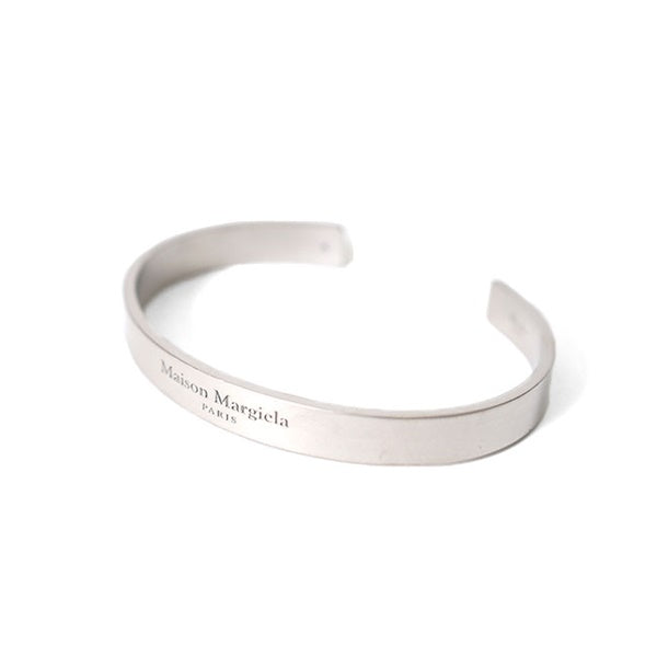Maison Margiela メゾンマルジェラ ロゴ シルバーバングル SM1UY0082 SV0158 **