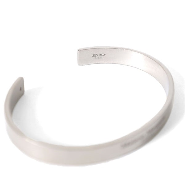 Maison Margiela メゾンマルジェラ ロゴ シルバーバングル SM1UY0082 SV0158 **