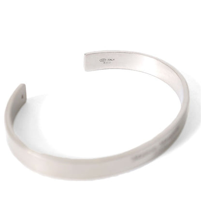 Maison Margiela メゾンマルジェラ ロゴ シルバーバングル SM1UY0082 SV0158 **
