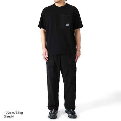 STONE ISLAND ストーンアイランド ガーメントダイ コンパスロゴ 胸ポケット Tシャツ 2100004