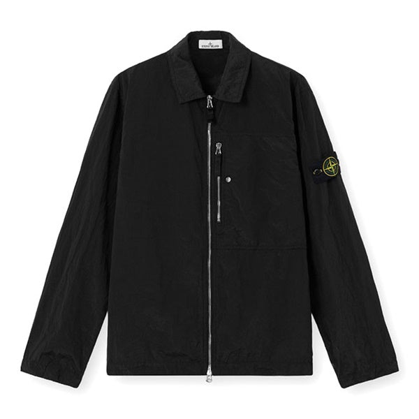STONE ISLAND ストーンアイランド ナイロンメタル ジップアップ オーバーシャツ 1200038