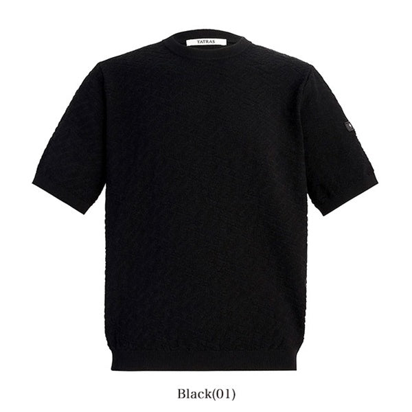 TATRAS タトラス CASTORE カストーレ コットンシルク ジャカード ニットTシャツ 半袖Tシャツ