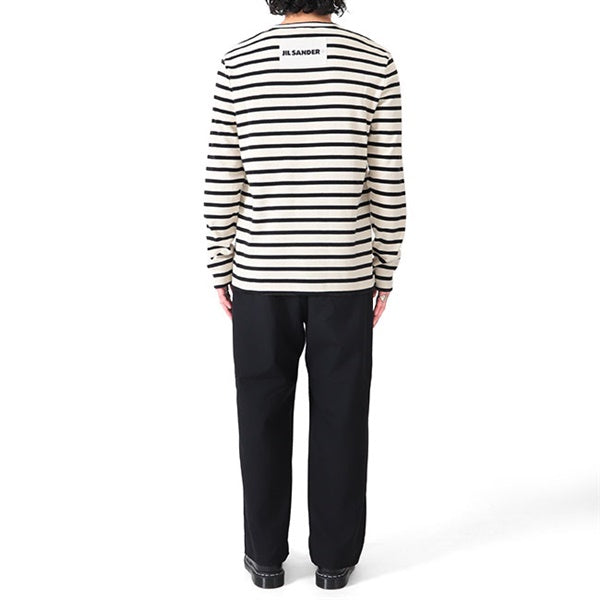 JIL SANDER+ ジルサンダープラス ボーダー Tシャツ ロンT J47NH0002 J46497