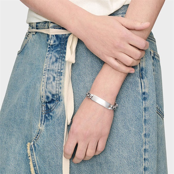 Maison Margiela メゾンマルジェラ シルバー マイヨン ブレスレット IDブレスレット SM2UY0024 P9113 **
