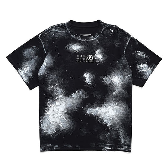 MM6 エムエムシックス メゾンマルジェラ ホワイトペイント ロゴTシャツ SH2GC0039 M20048
