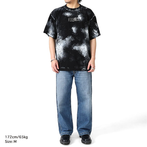 MM6 エムエムシックス メゾンマルジェラ ホワイトペイント ロゴTシャツ SH2GC0039 M20048