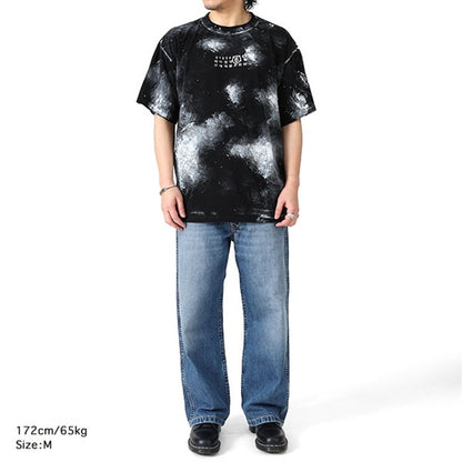 MM6 エムエムシックス メゾンマルジェラ ホワイトペイント ロゴTシャツ SH2GC0039 M20048