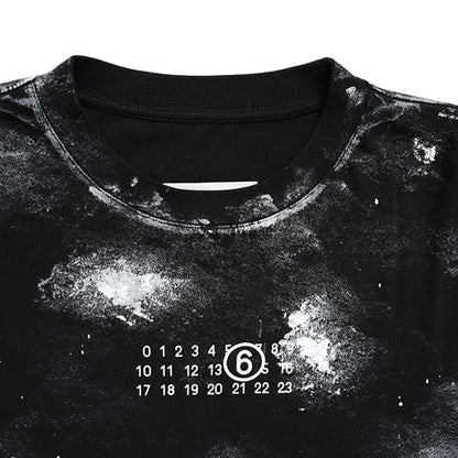MM6 エムエムシックス メゾンマルジェラ ホワイトペイント ロゴTシャツ SH2GC0039 M20048