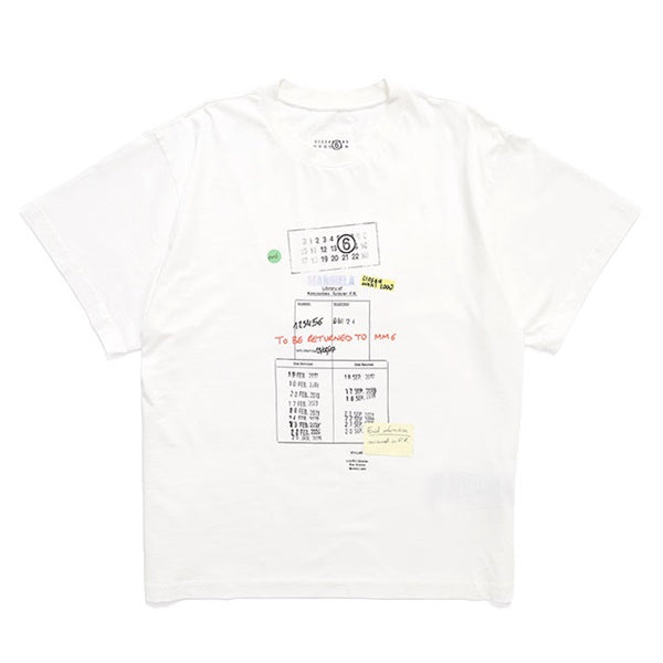 MM6 エムエムシックス メゾンマルジェラ ライブラリー スタンプTシャツ SH0GC0070 M20170